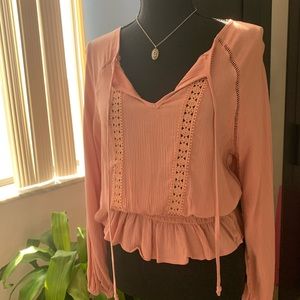 Baby pink long sleeve Blouse